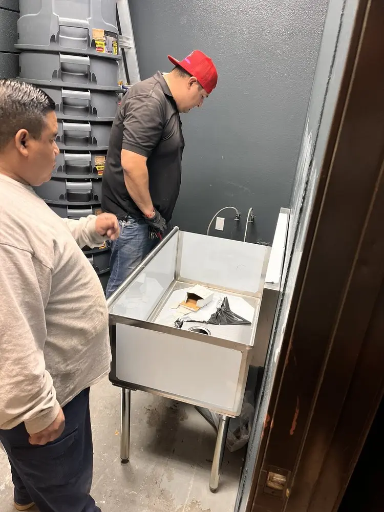 Commercial plumbing and sink installation in Round Lake Park